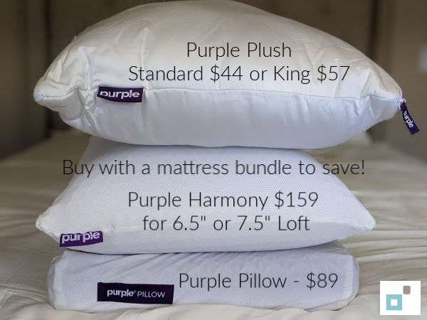 The purple shop plush pillow