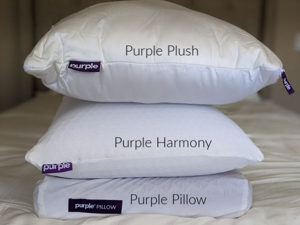 Purple mattress pillows compared