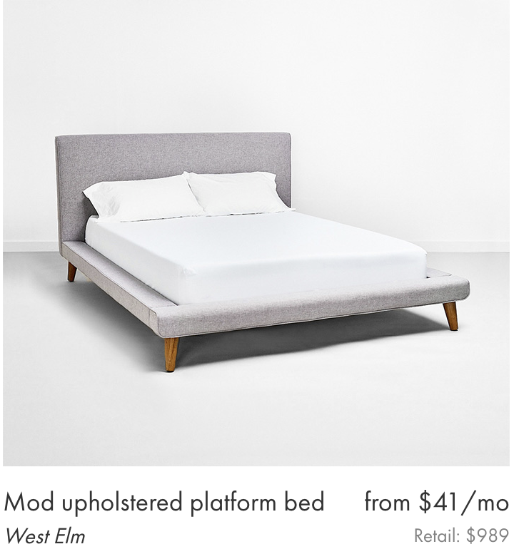 Rent a modern bed frame in San Fransisco