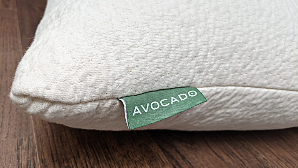 Avocado Green Pillow Adjustable Shredded Latex Bed Pillow Unbox