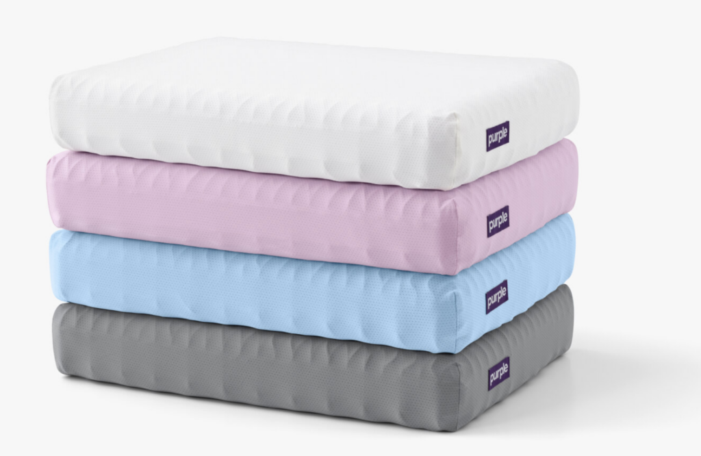 Purple mattress pillow for kids