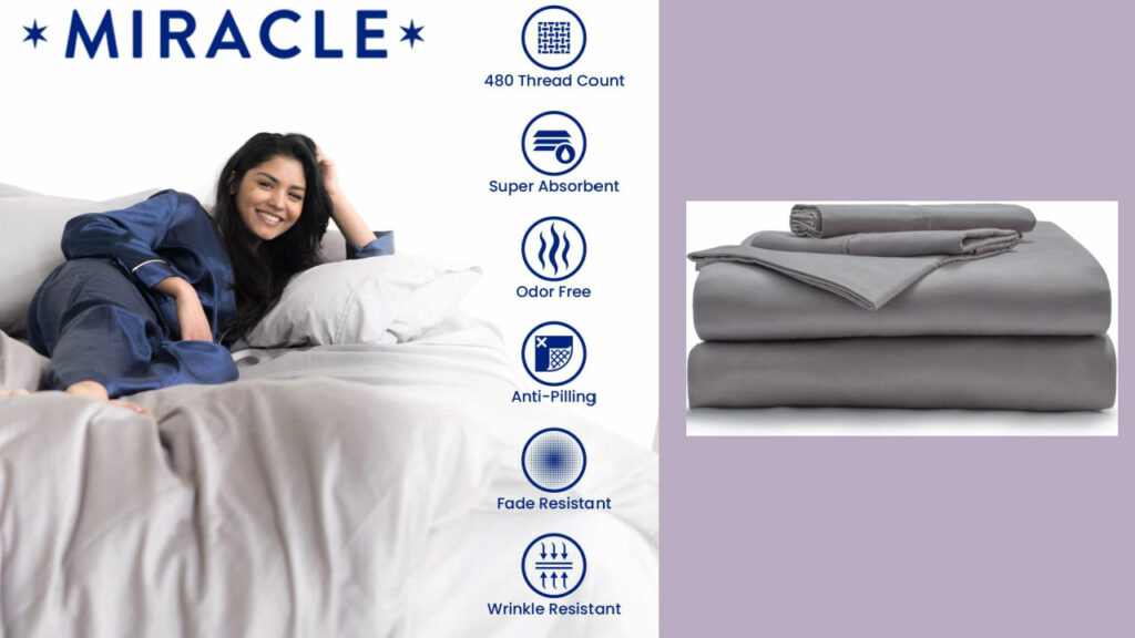 Miracle Sheets Silver-Infused to Resist Bacteria, Dirt and Germs - Unbox  Mattress