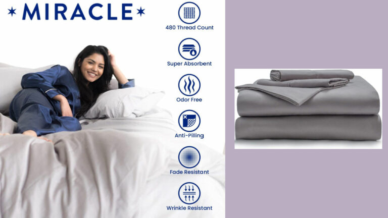 Miracle Sheets Silver-Infused to Resist Bacteria, Dirt and Germs