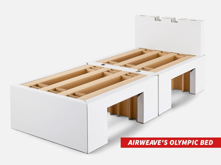 Cardboard bed frame airweave Japan Olympics