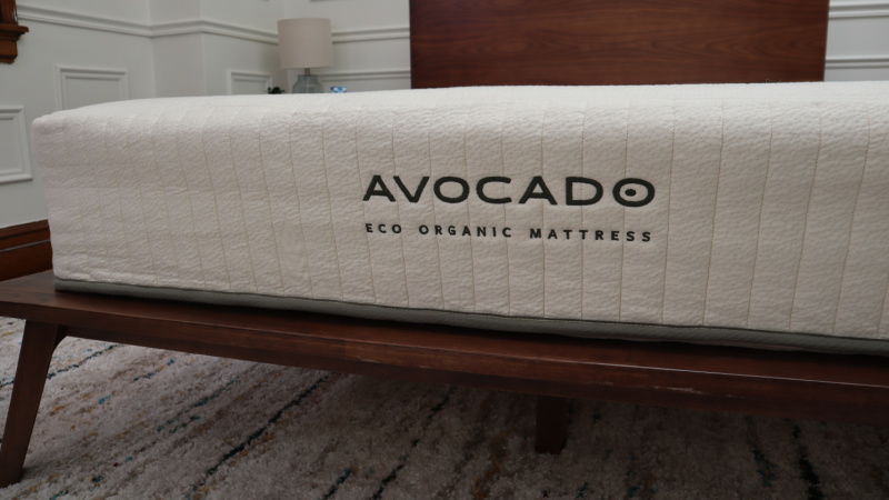 Eco Organic Mattress end on bed frame