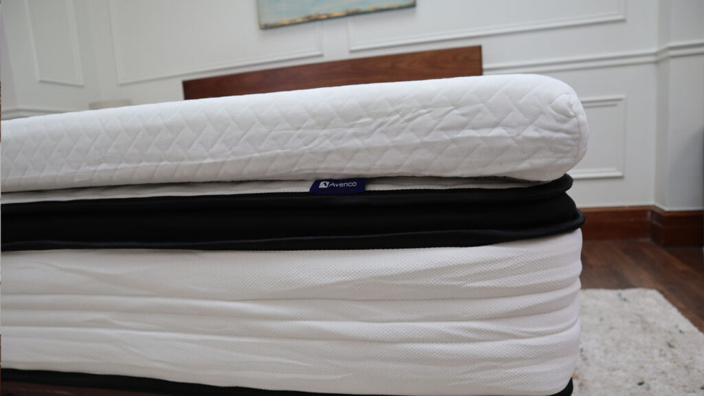 Avenco mattress topper side view