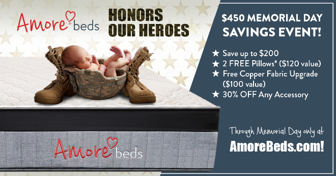amore beds memorial day sales